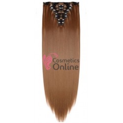 Extensii de par full head cu 8 piese Noilite drept 60 cm Saten Deschis T875